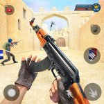 Cover Image of Commando Strike Shooting v7.6 MOD APK (Enemy Can't Attack)