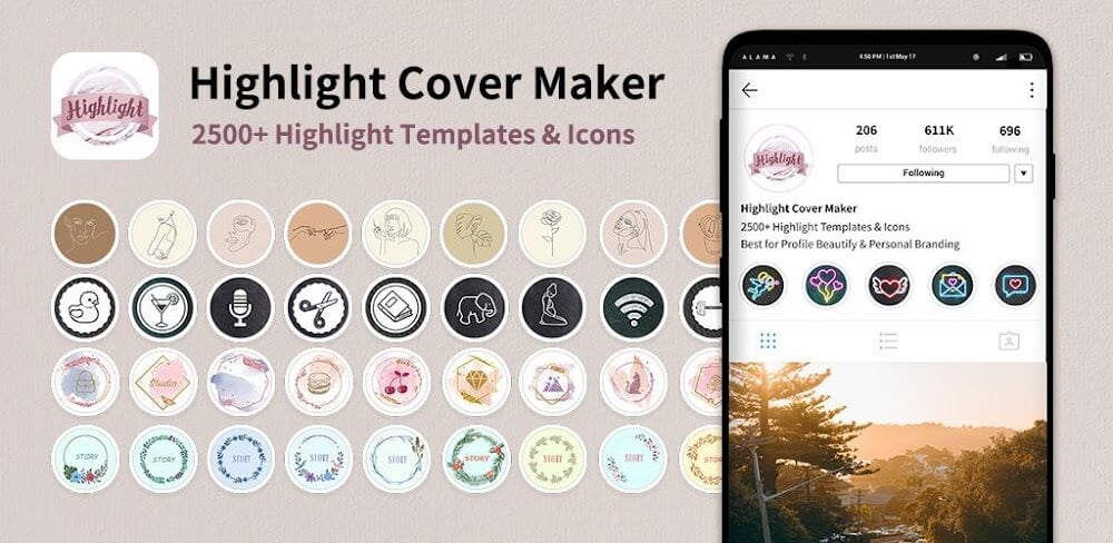 Cover Image of Highlight Cover Maker v2.6.7 MOD APK (VIP Unlocked)