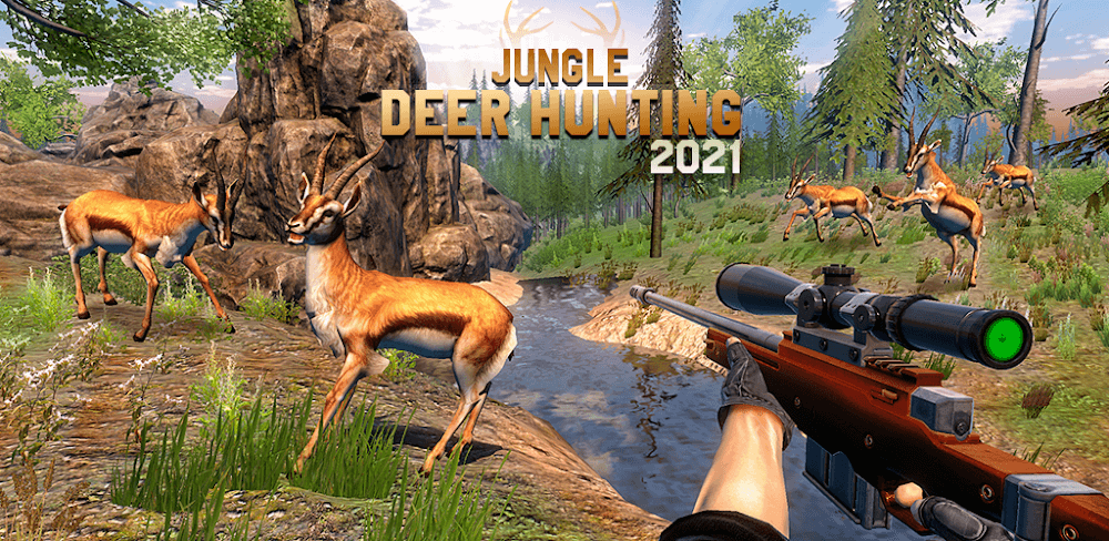 Cover Image of Jungle Deer Hunting Simulator v3.0.9 MOD APK (High Gold Reward)