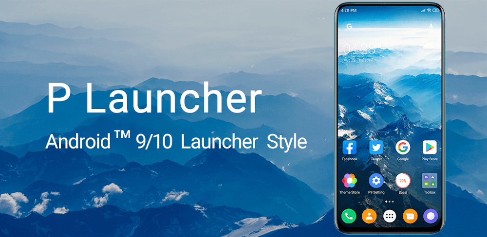 Cover Image of P Launcher v8.9 MOD APK (Premium Unlocked)