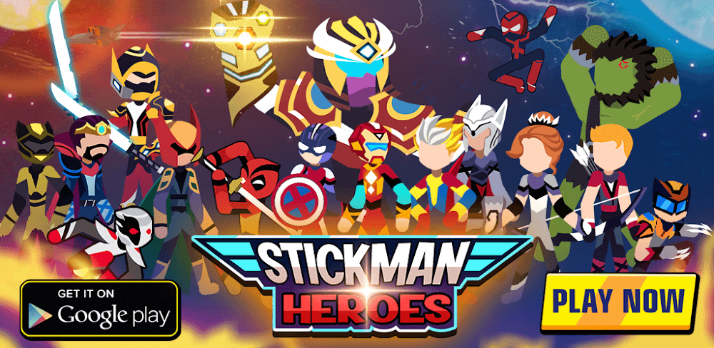 Cover Image of Stickman Heroes: Battle of God v0.2.8 MOD APK (God Mode, Unlimited Skill)